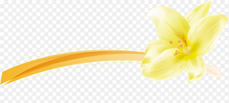 黄色唯美花朵创意