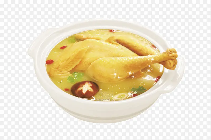 金黄色鸡汤