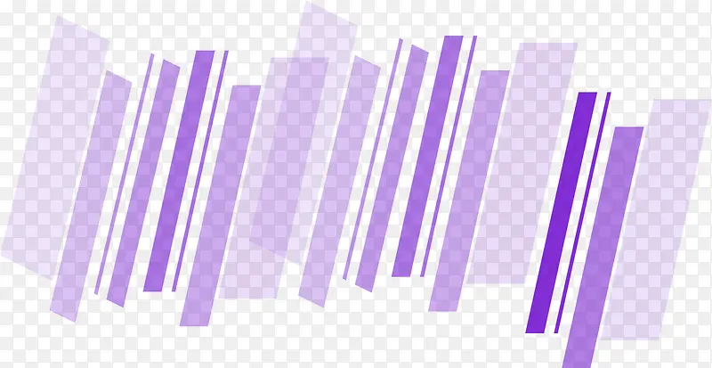 紫色海报卡通方形效果
