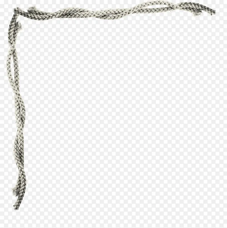 白色编织绳索