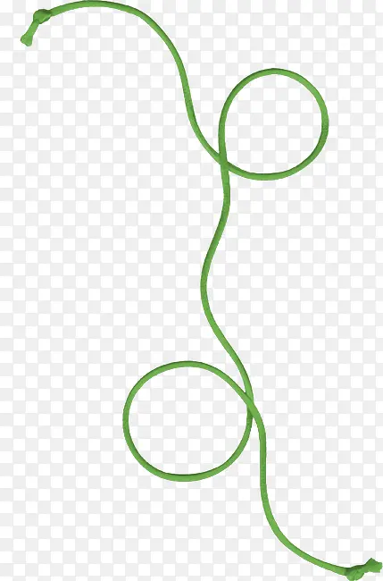 绿色绳子绳索漂浮