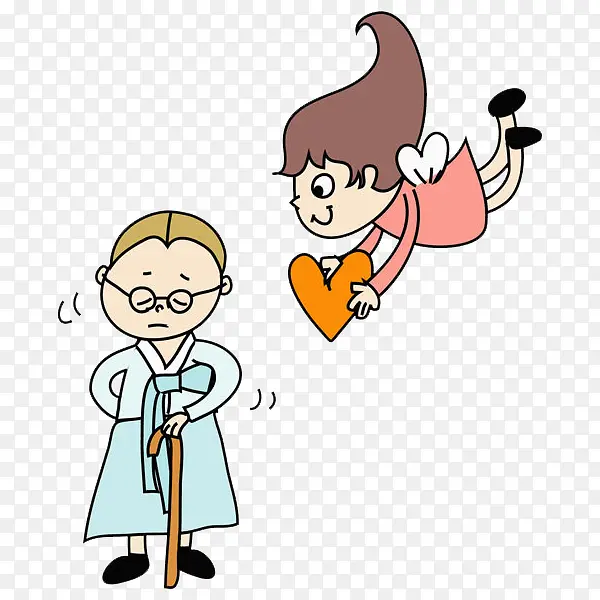 拄拐患者