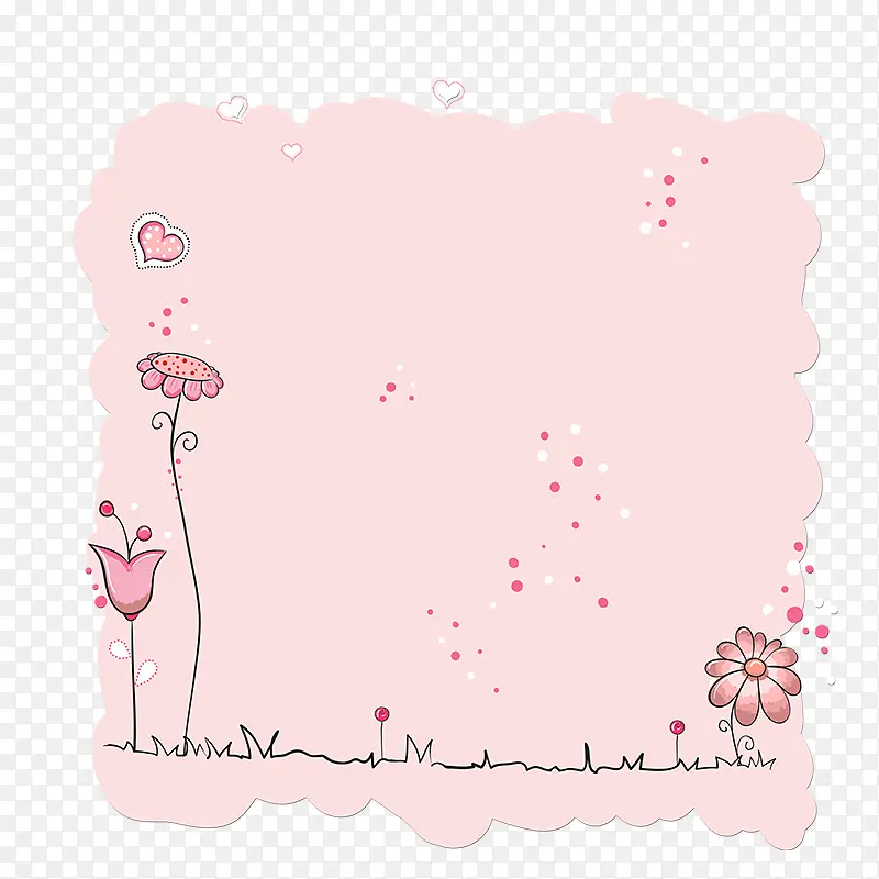 花朵装饰框