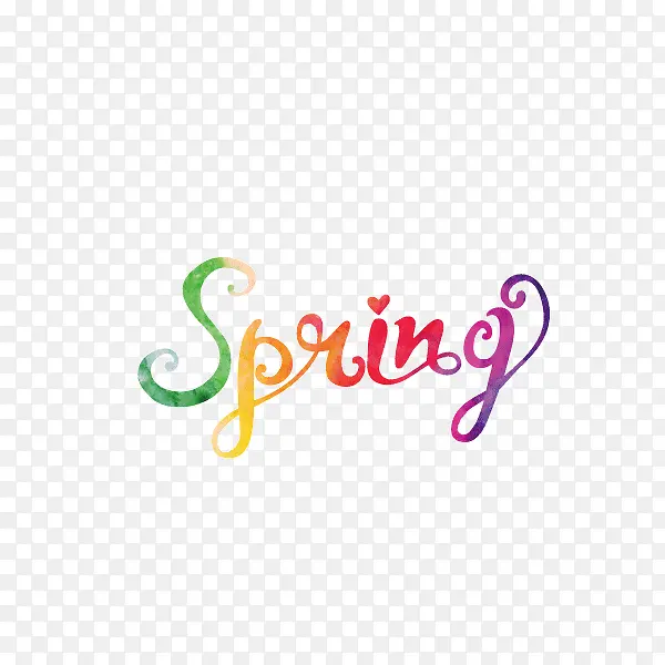 春天spring 水彩颜色PNG图片素材下载_图片编号yankvgkm-免抠素材网