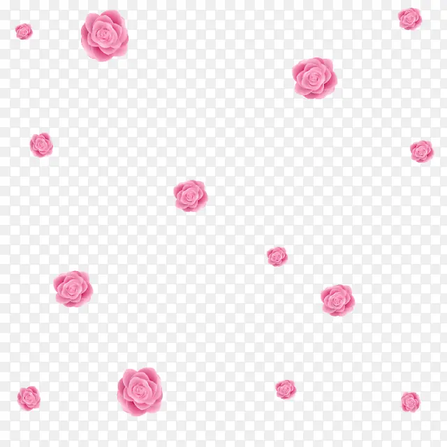 粉色玫瑰漂浮素材