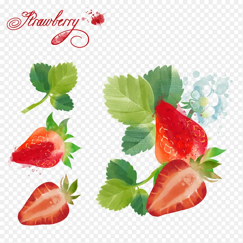 切半的草莓