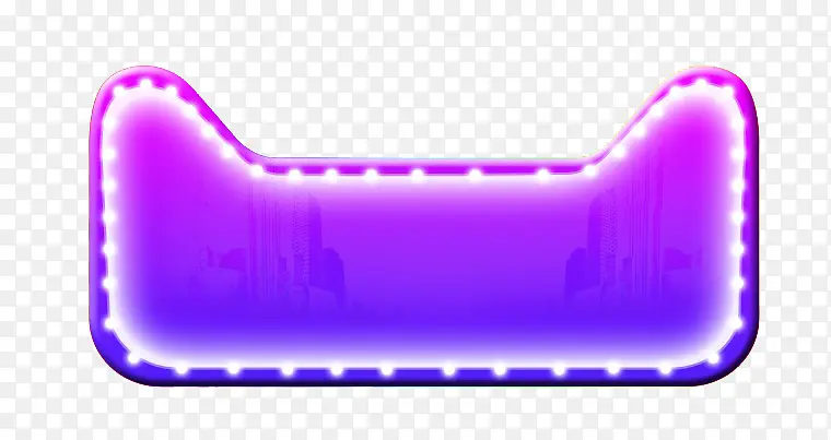 紫色卡通灯光天猫造型
