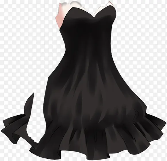 黑色漫画性感裙子