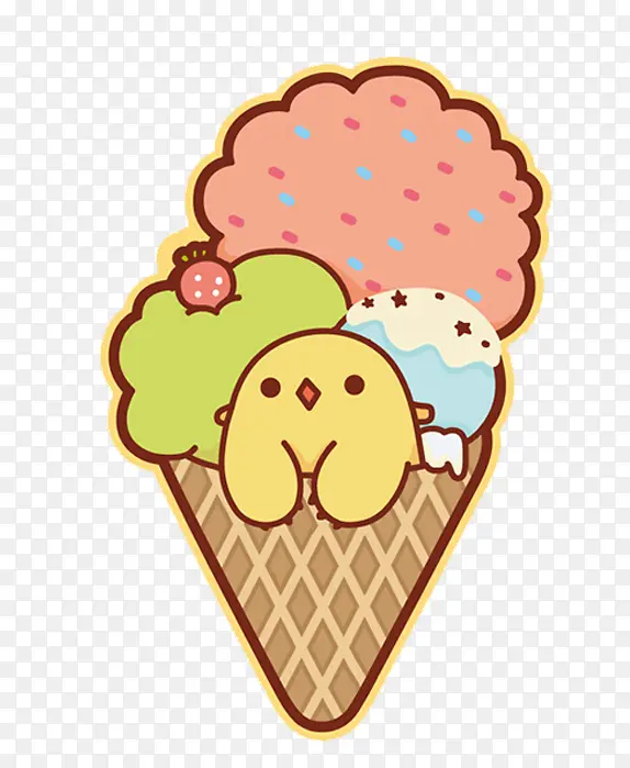 甜甜的冰淇淋