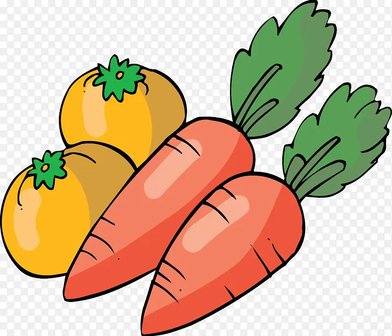 萝卜西红柿蔬菜
