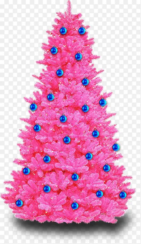 圣诞节粉红色圣诞树