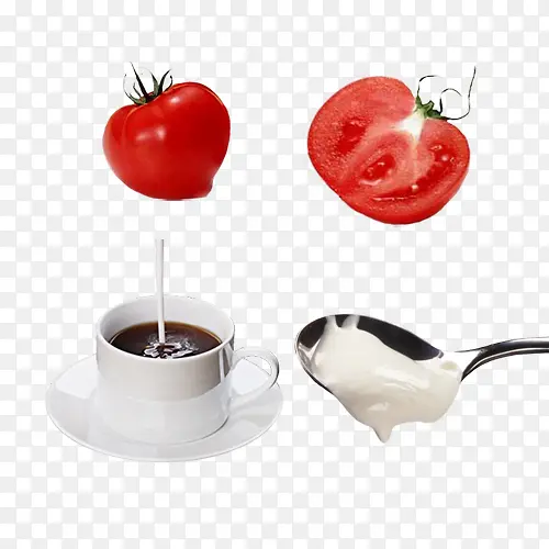 西红柿和咖啡