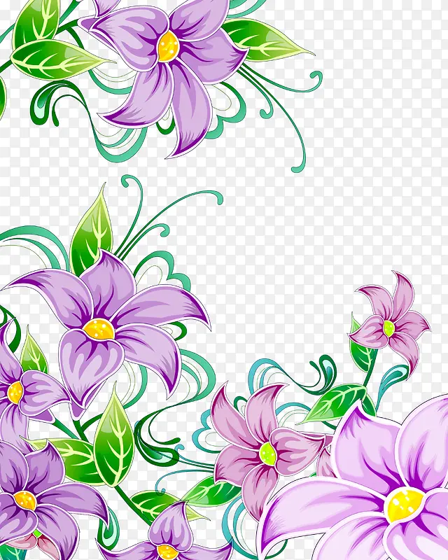 手绘鲜花