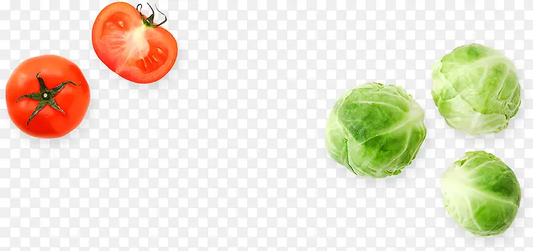 西红柿包菜蔬菜