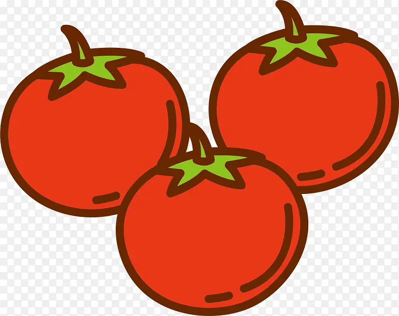 矢量艺术西红柿
