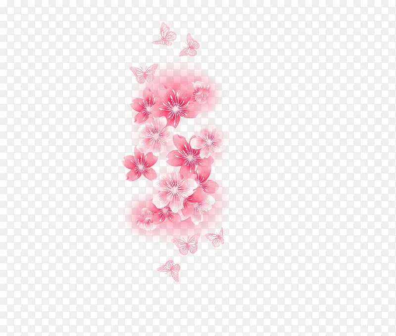 创意高清粉红色的桃花