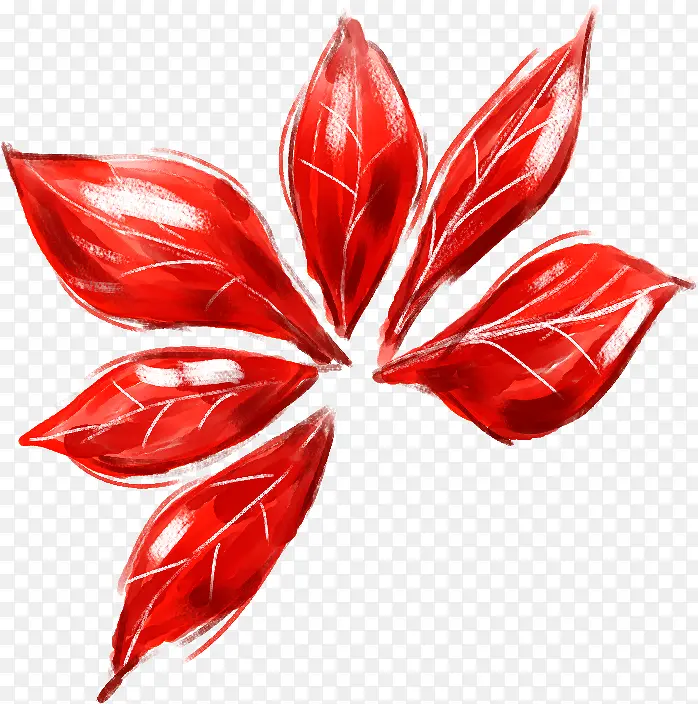 红色鲜花创意设计