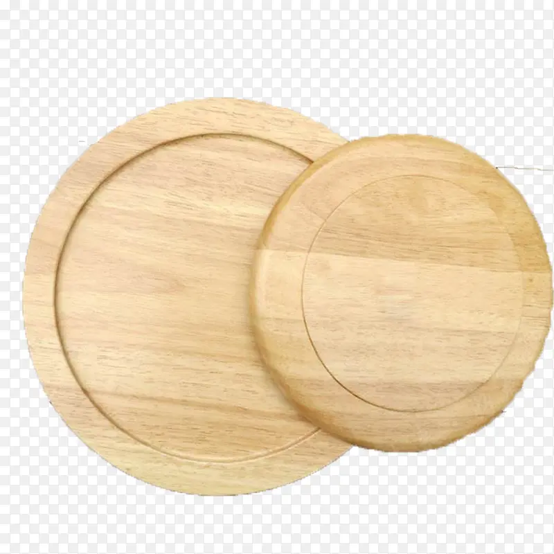 圆形木餐盘可洗