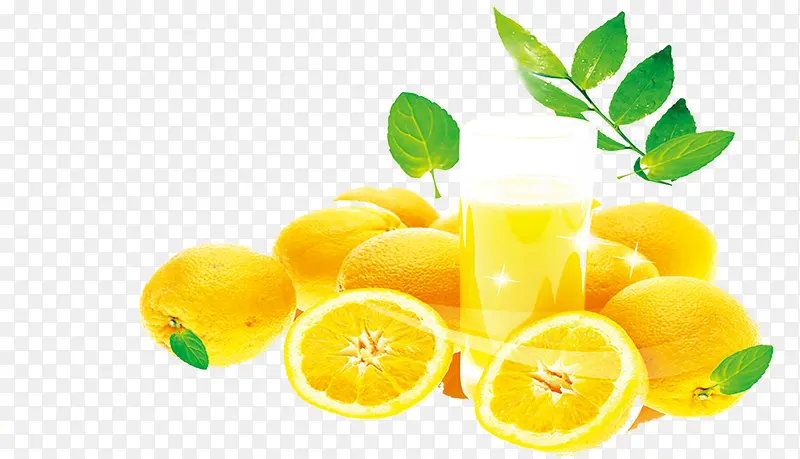 高清柠檬水果海报