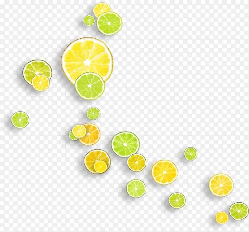 柠檬片水果素材