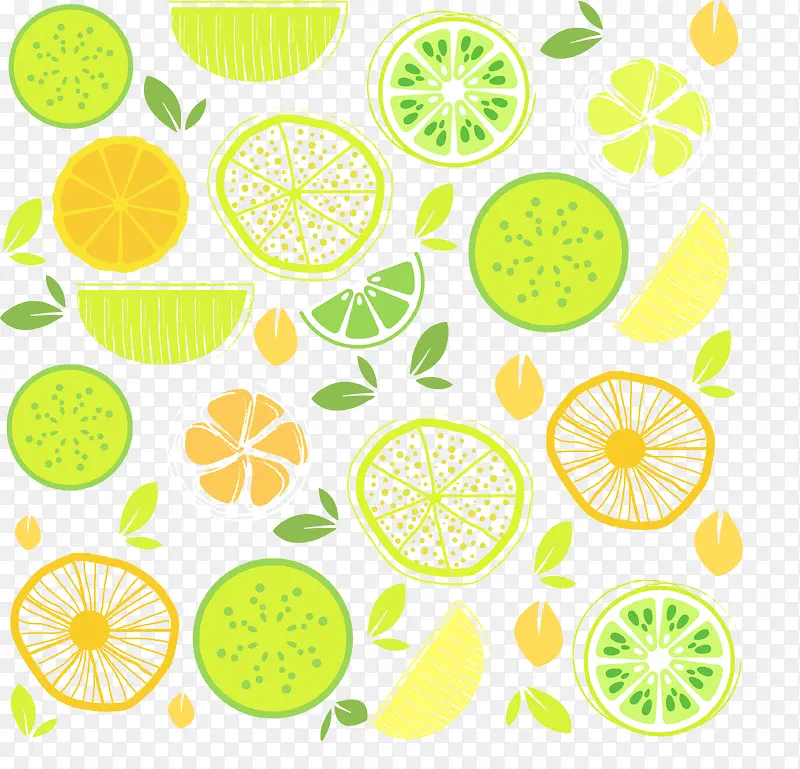 柠檬水果背景图
