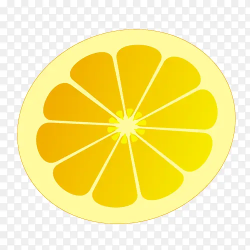 柠檬片矢量图