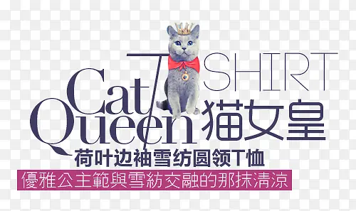 文字排版效果猫女皇
