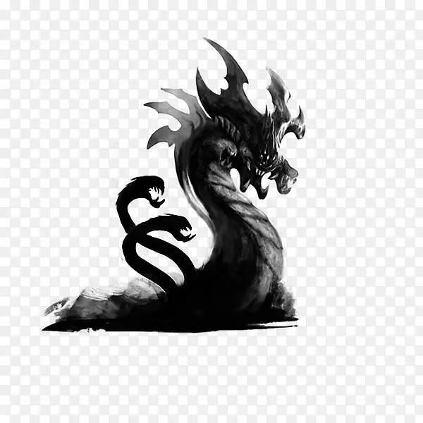 水墨龙