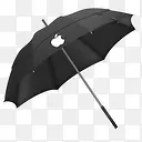 日常生活工具PNG网页图标透明素材下载黑色雨伞