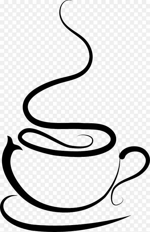 创意咖啡杯图标矢量图