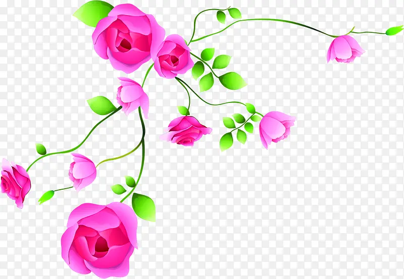 粉色唯美淡雅花朵节日母亲节