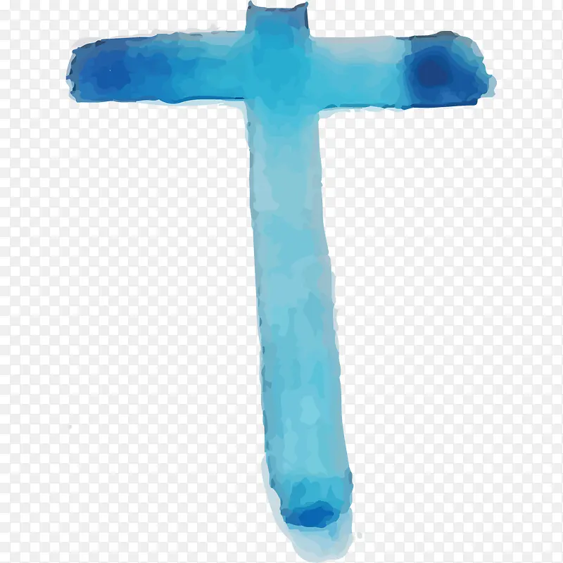 水墨字母T
