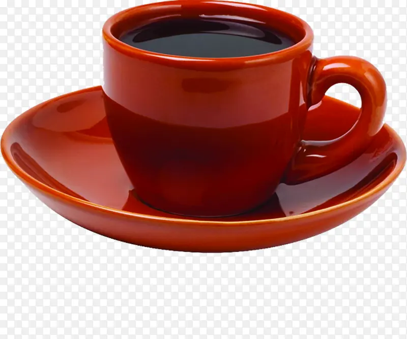 红色咖啡杯咖啡七夕