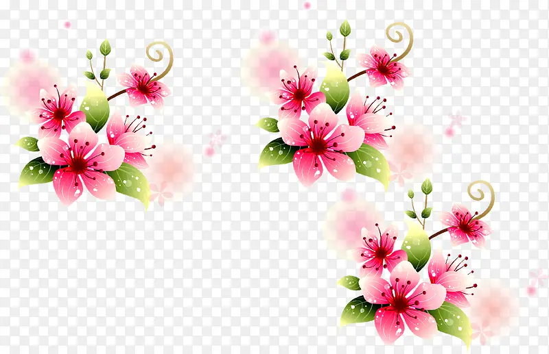 38妇女节粉色花朵
