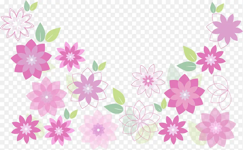 春季粉色花朵