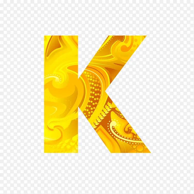 金色字母K