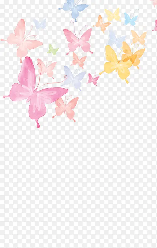 彩色卡通蝴蝶