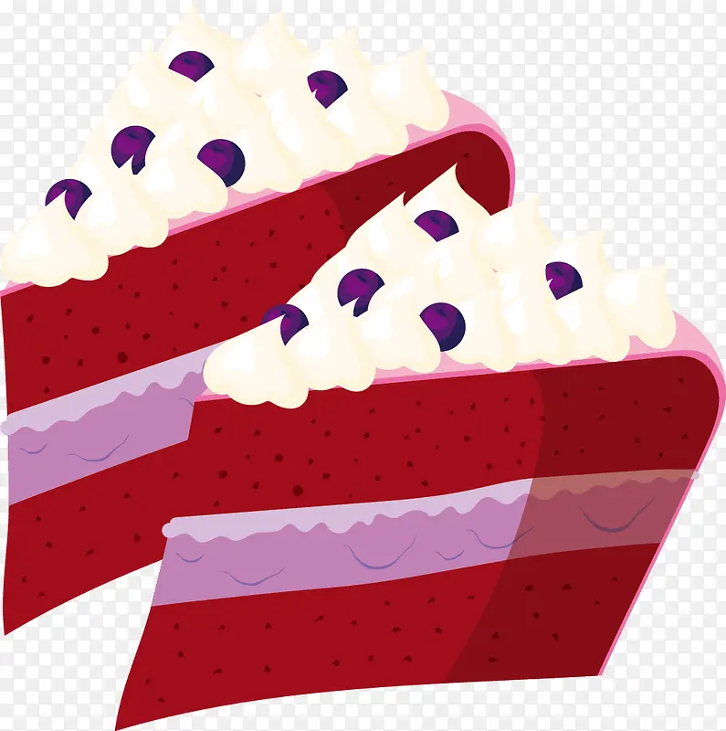 蛋糕水果蛋糕矢量图