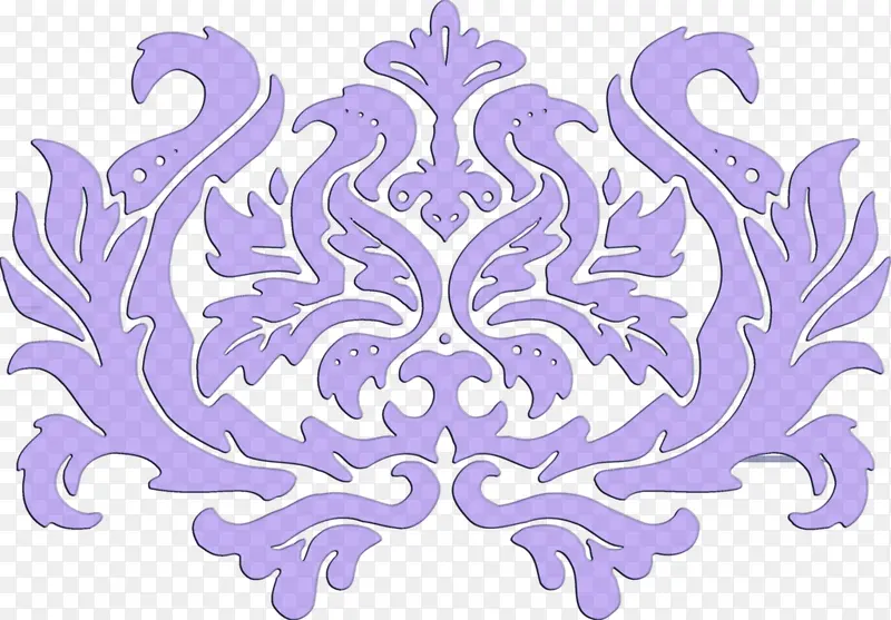 紫色花纹装饰