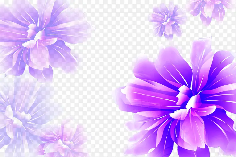 紫色梦幻边框背景