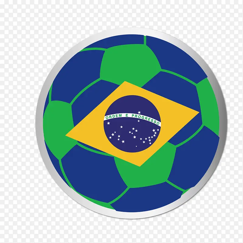 世界杯蓝色足球图标矢量素材