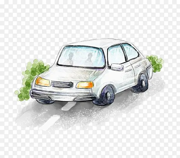 手绘汽车