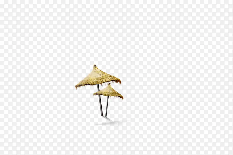 太阳伞，草垛，海边，度假，遮阳