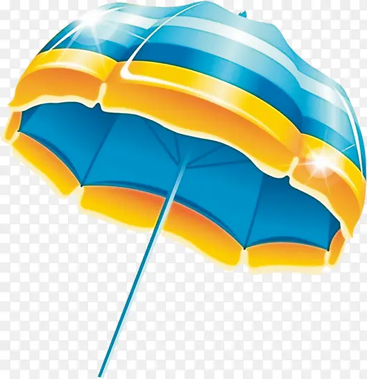 夏日卡通海边遮阳伞