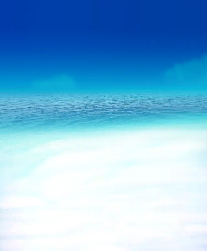 夏日蓝色沙滩海边