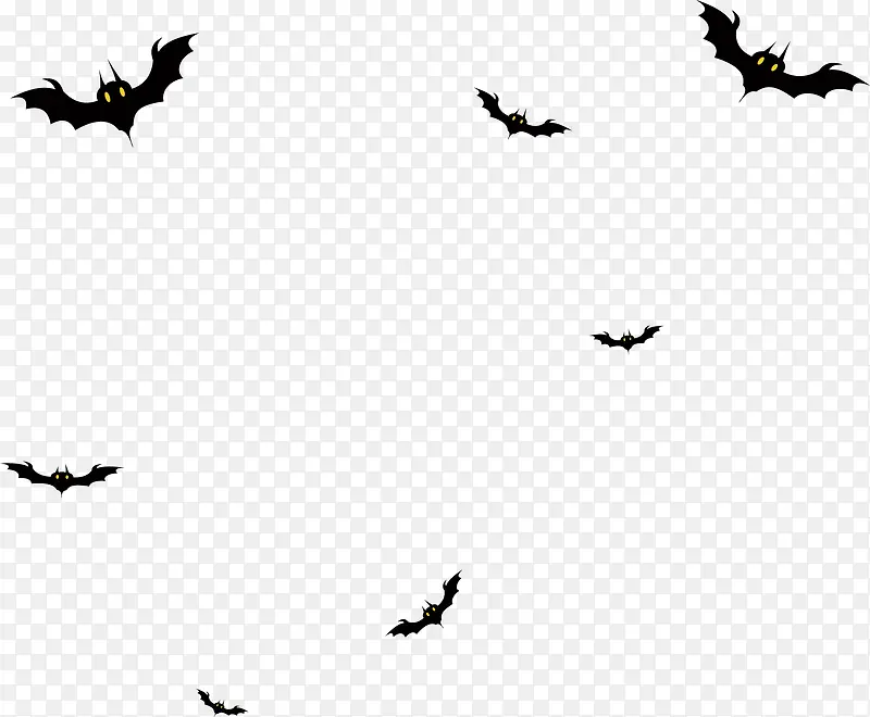 飞翔的蝙蝠万圣节素材