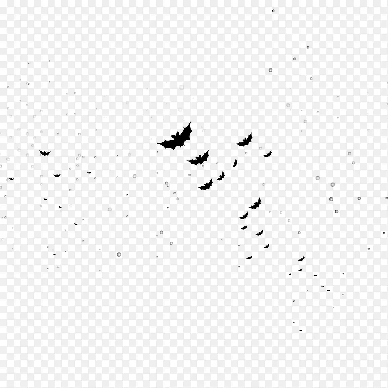 飞翔蝙蝠剪影