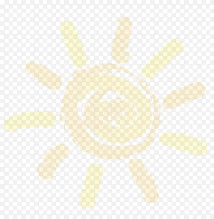 开学季黄色手绘太阳