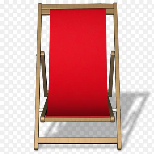 大红色沙滩椅