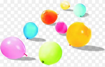 开学季彩色气球海报
